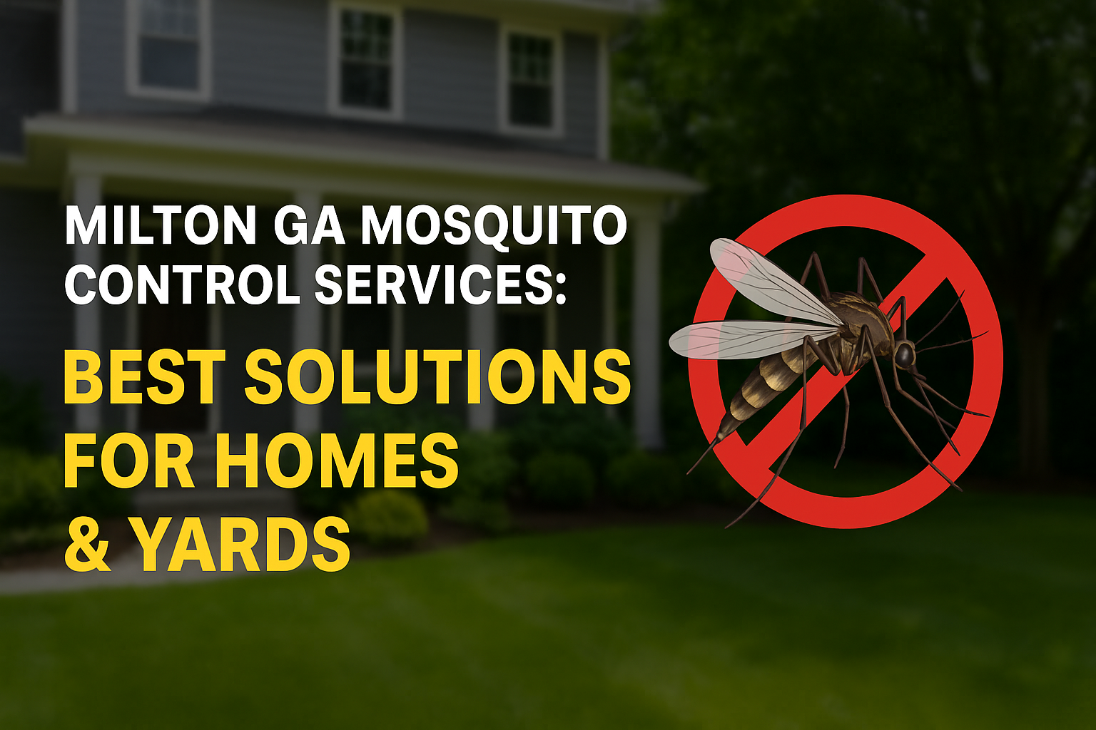 Mosquito Control in Milton GA – Backyard Treatment