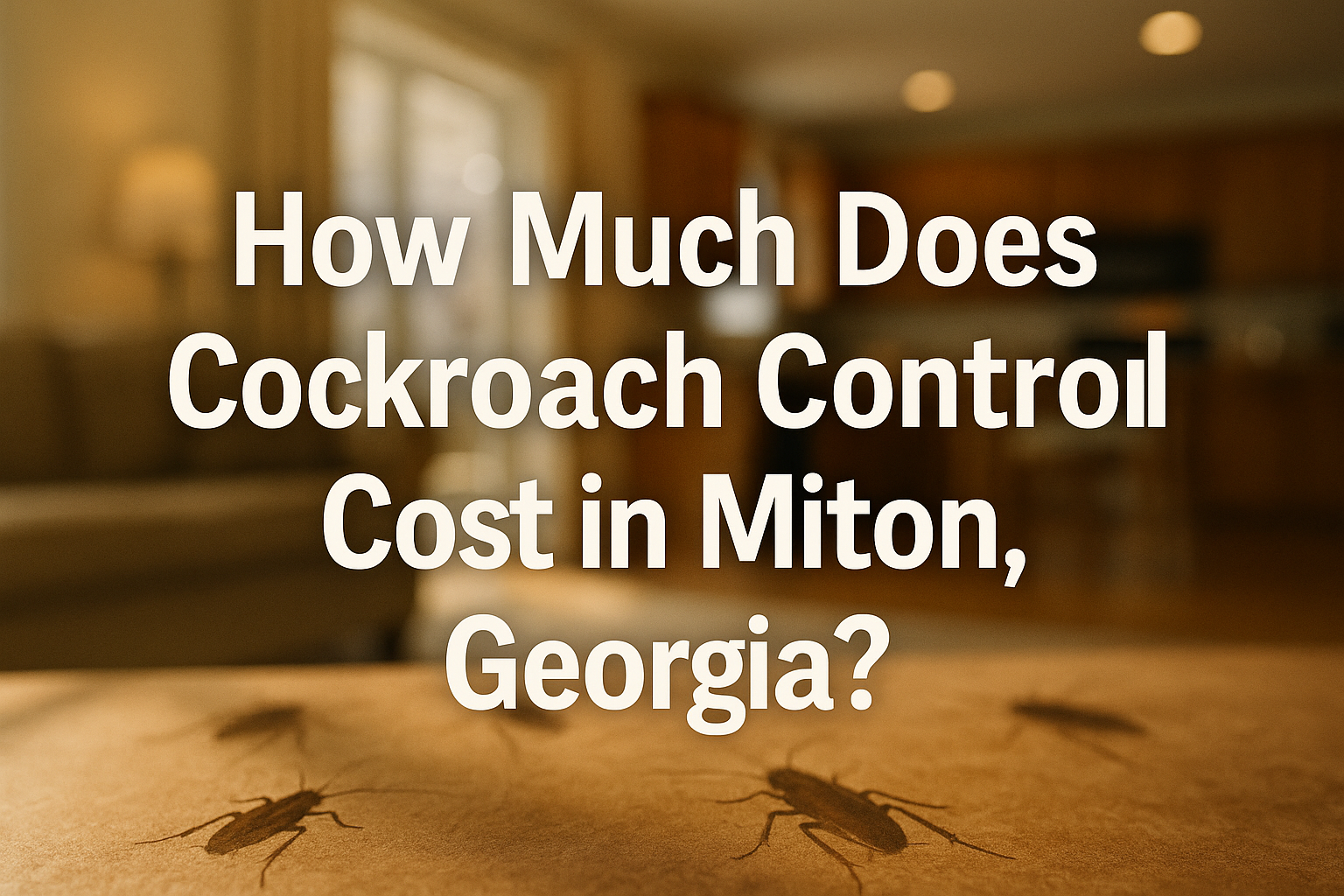 Cockroach Control Cost in Milton, Georgia