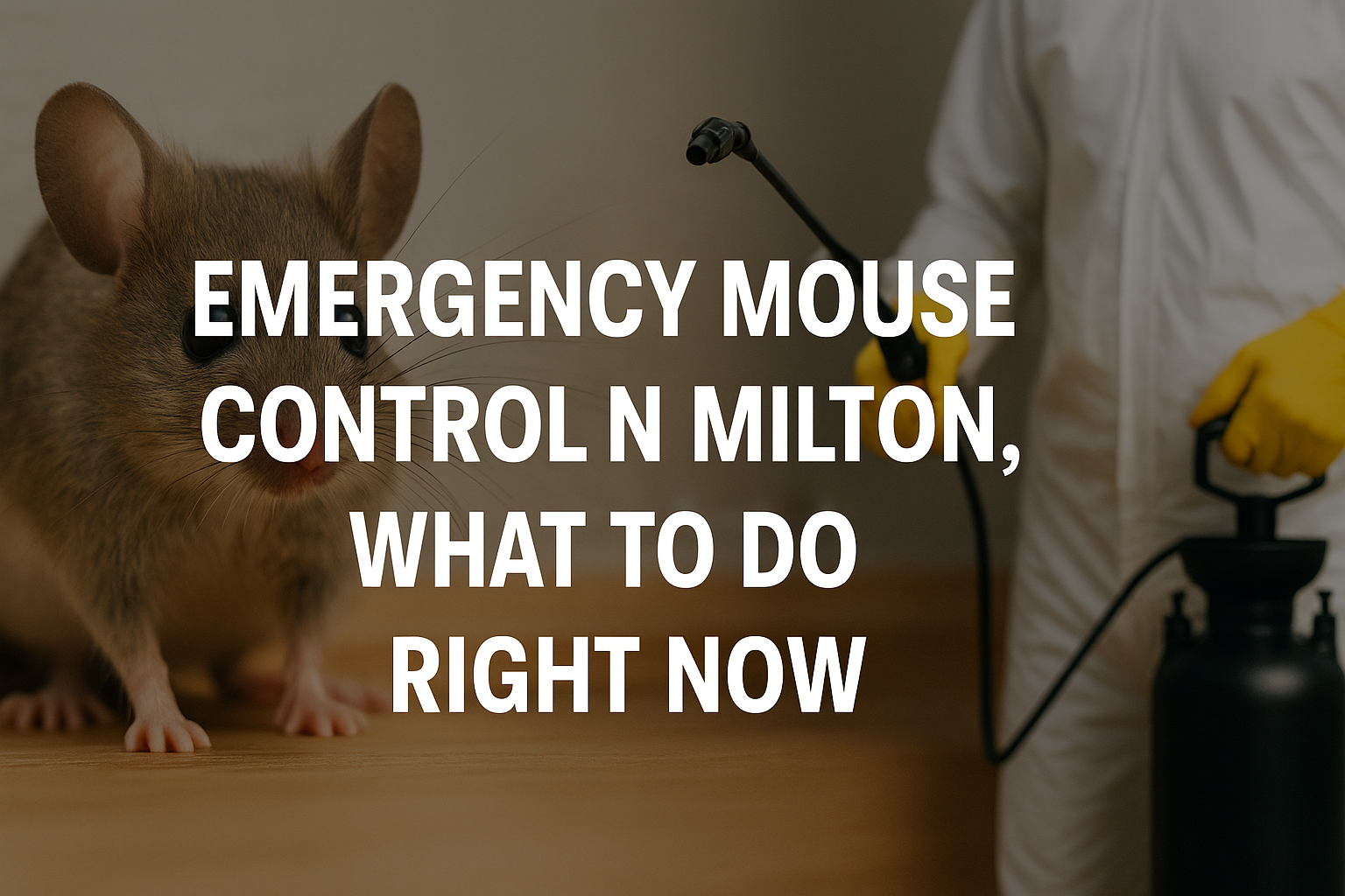 Emergency mouse control expert treating home in Milton GA for urgent rodent removal
