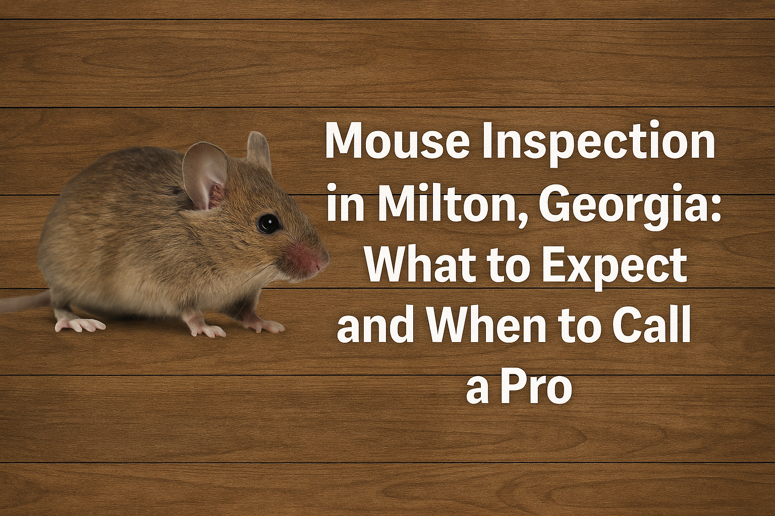 Mouse inspection in Milton Georgia – professional pest detection guide