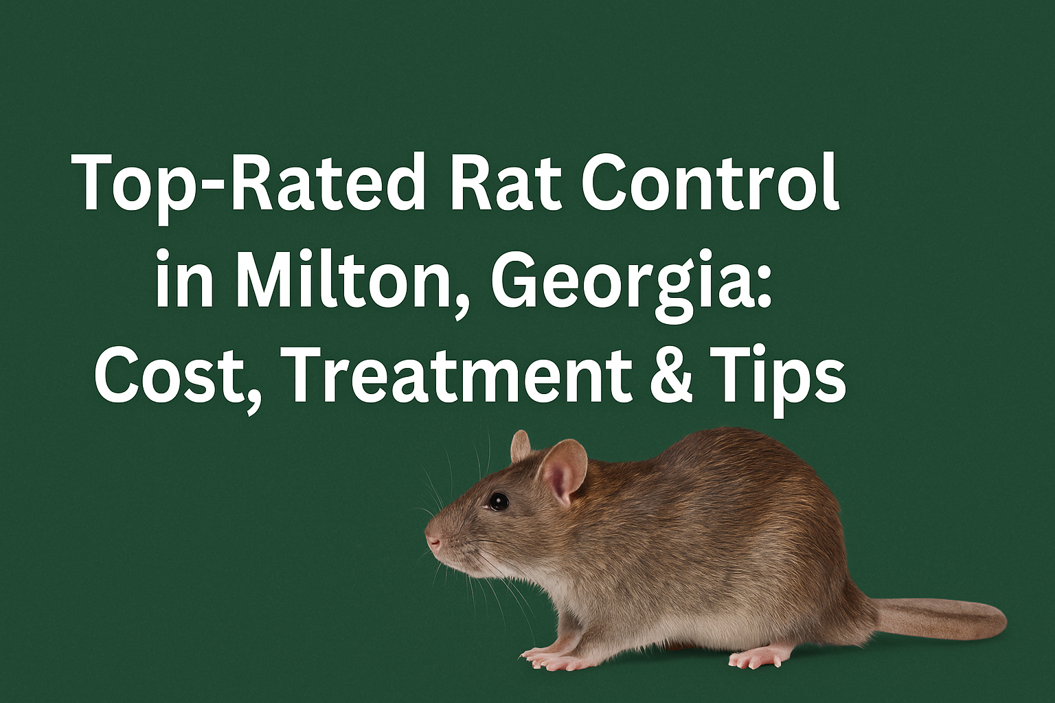 Top-rated rat control services in Milton, Georgia – cost, treatment options, and prevention tips