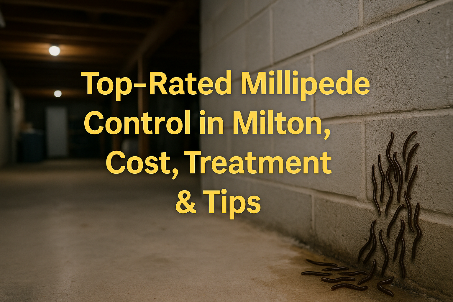 Millipede control Milton GA basement
