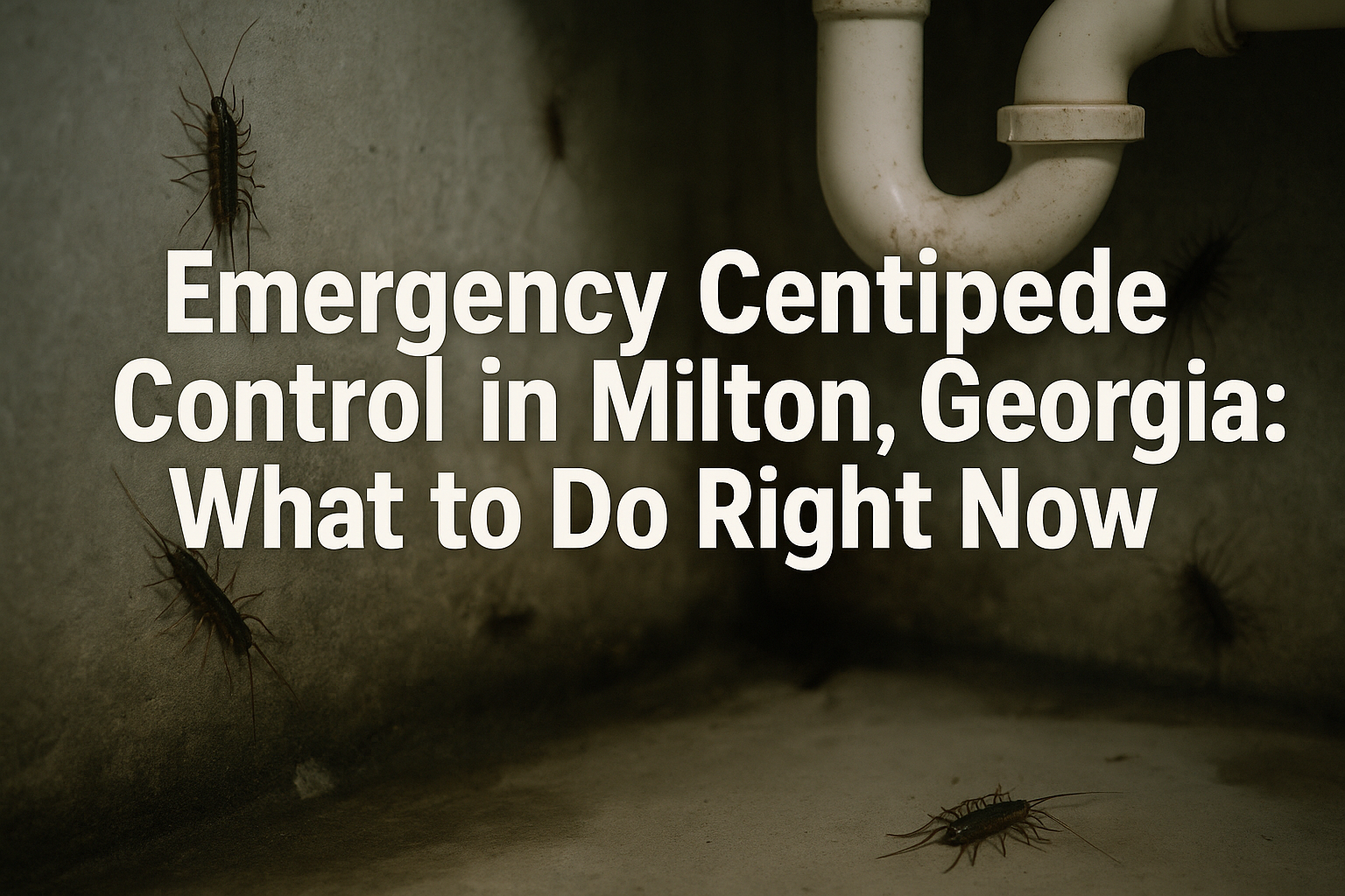 Emergency Centipede Control in Milton, Georgia