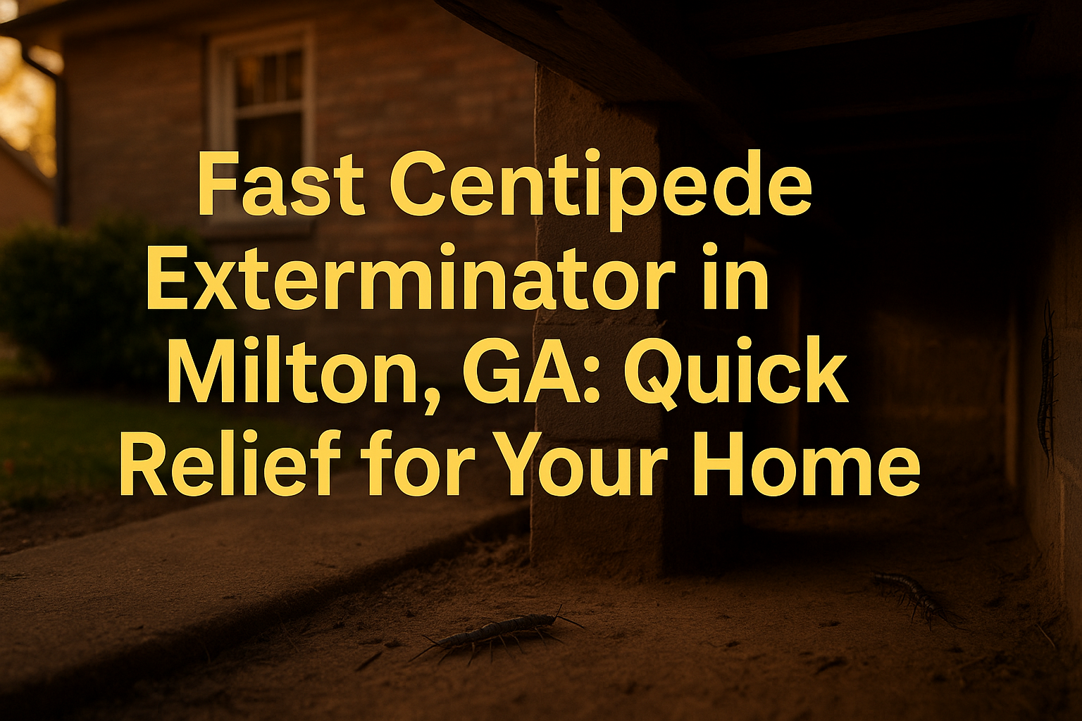 Fast Centipede Exterminator in Milton, GA