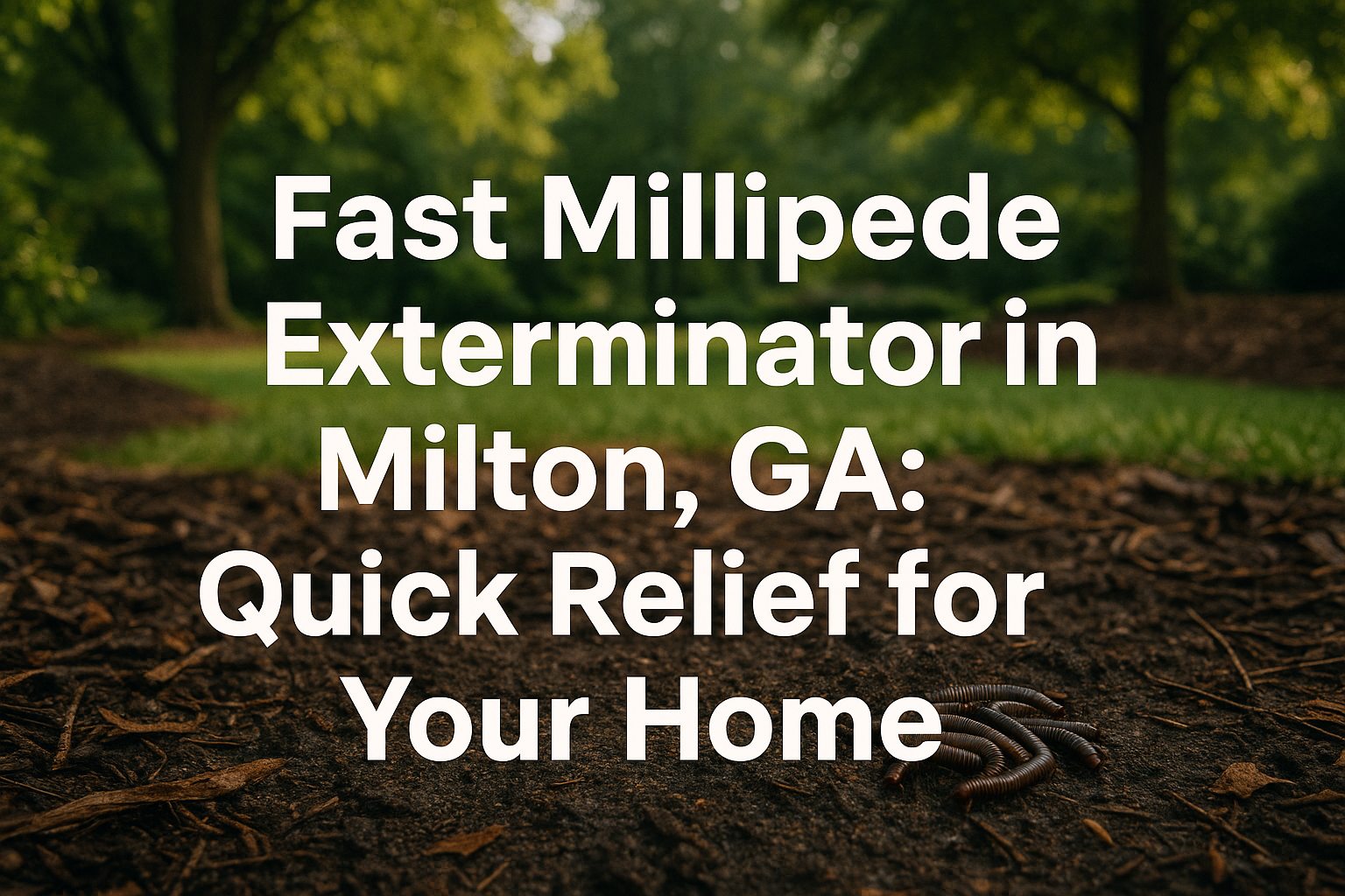 Fast Millipede Exterminator in Milton, GA