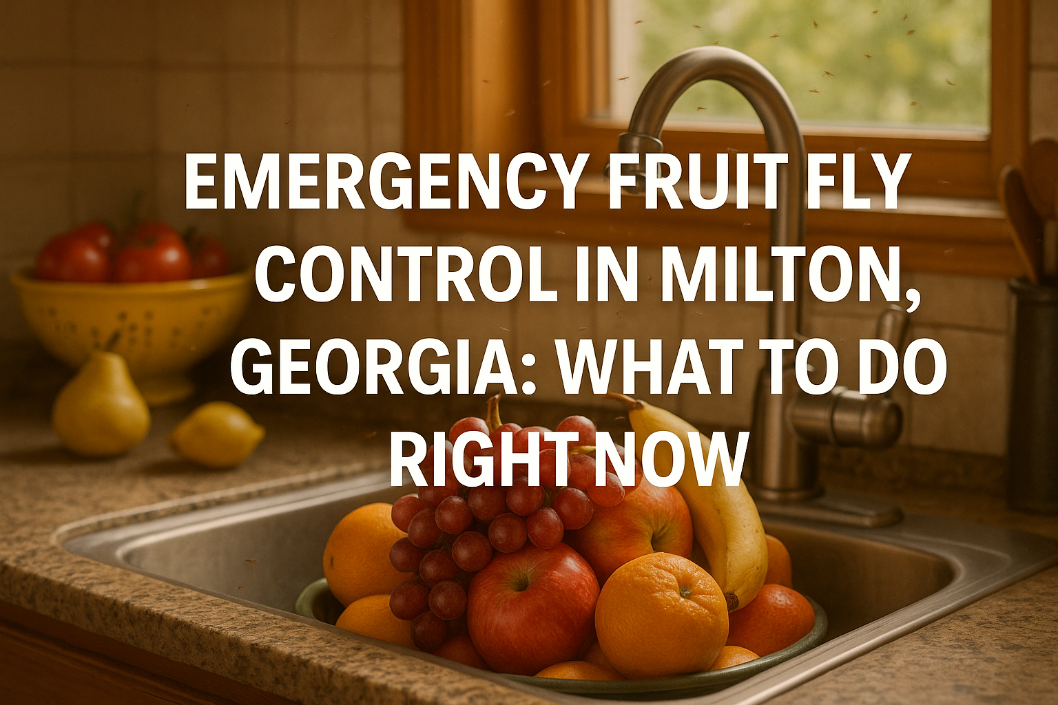 Emergency Fruit Fly Control in Milton, Georgia