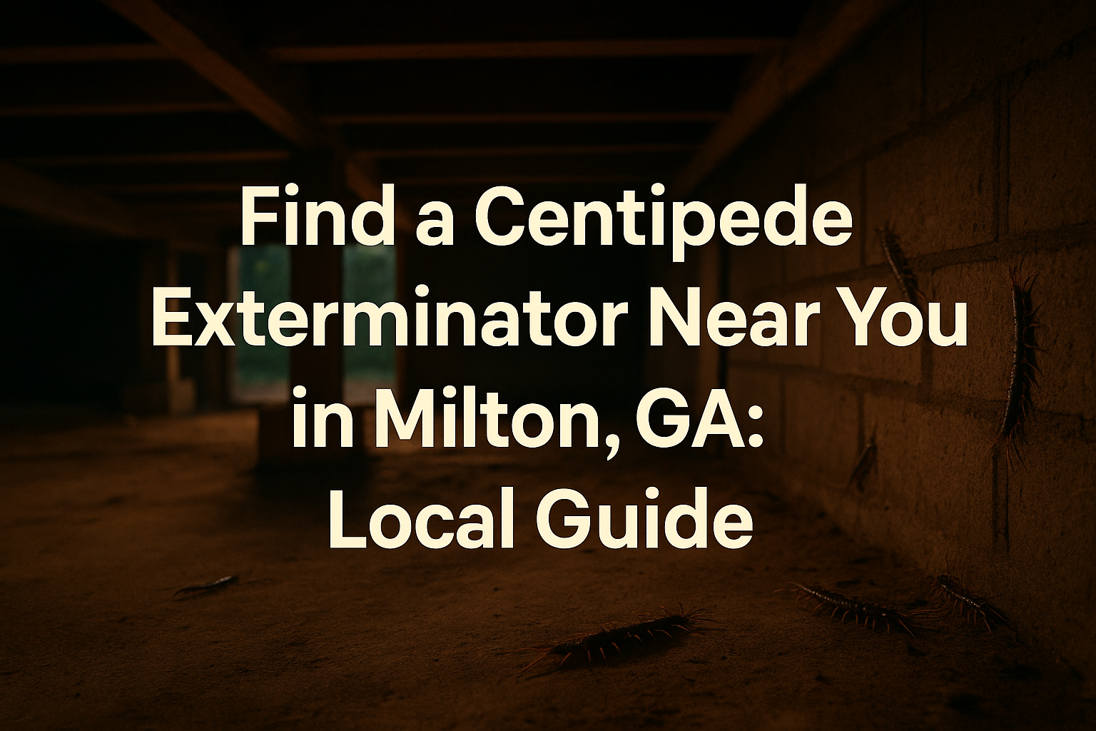 Centipede Exterminator Near Me in Milton, GA: