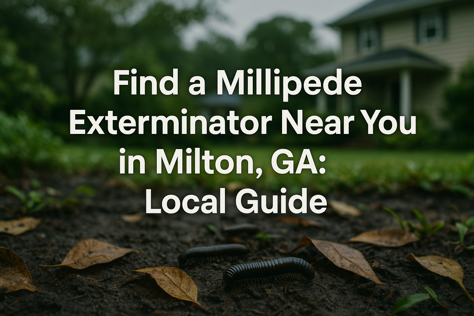 Find a Millipede Exterminator Near You in Milton, GA: Local Guide