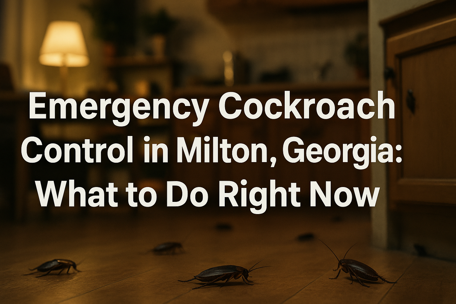 Emergency Cockroach Control in Milton, Georgia