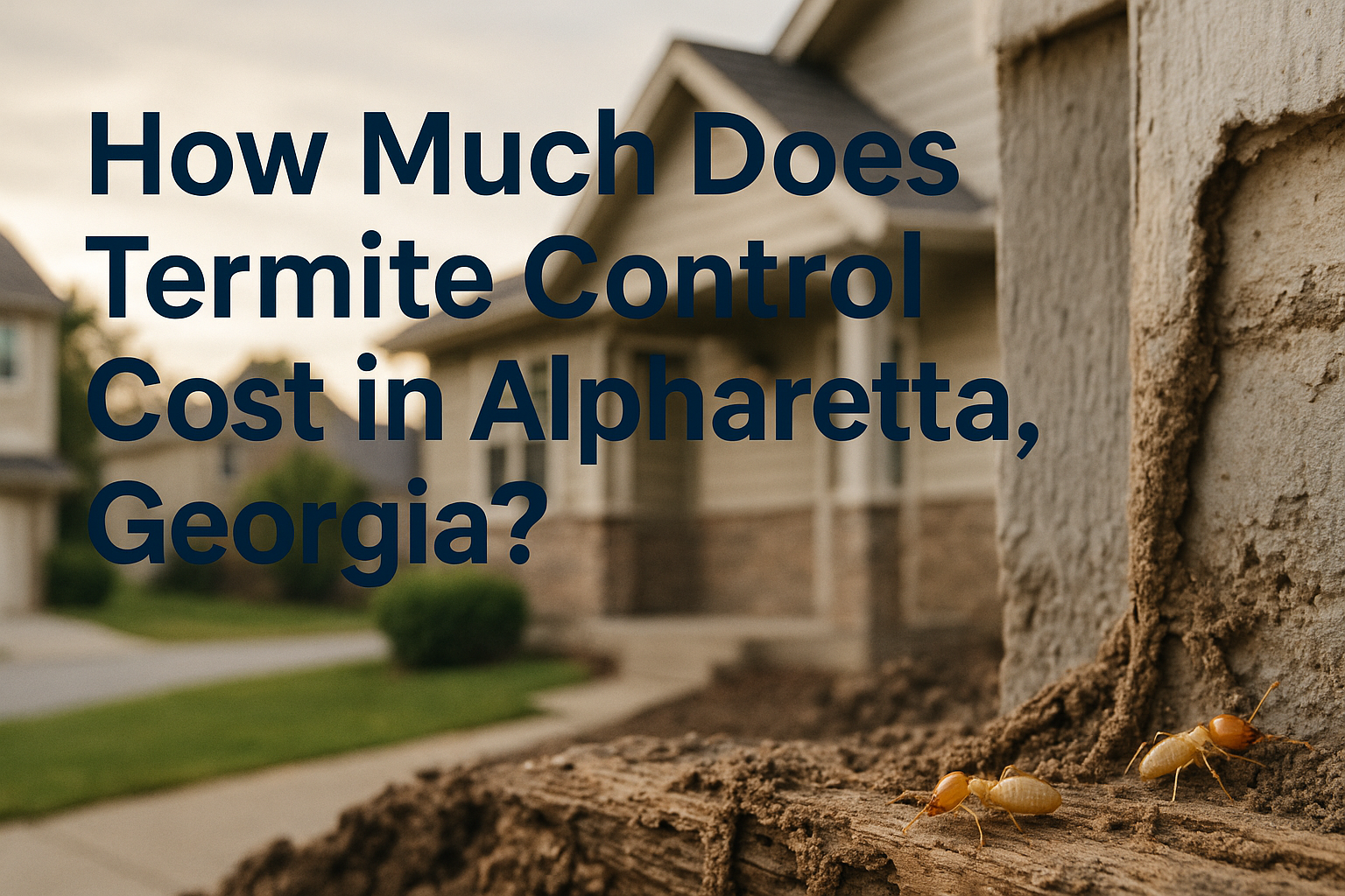 How much does Termite Control Cost in Alpharetta, Georgia?