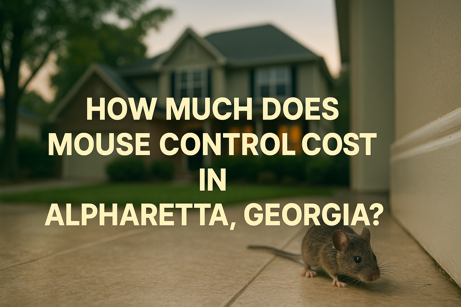How much does Mouse Control Cost in Alpharetta, Georgia