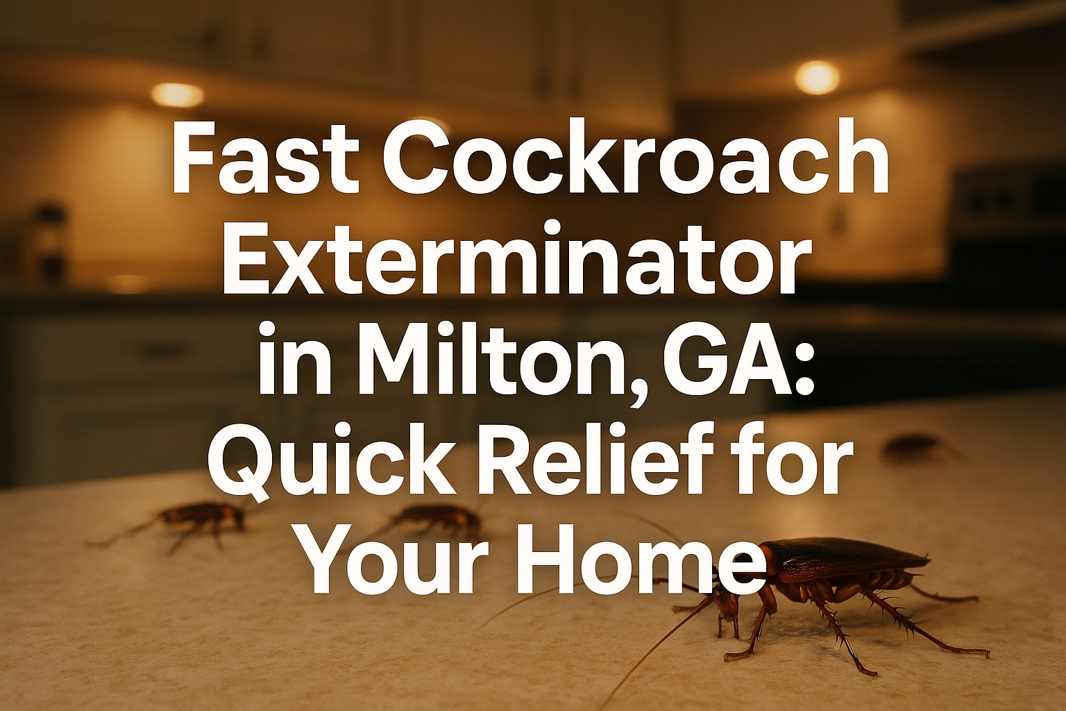 Fast Cockroach Exterminator in Milton, GA: Quick Relief for Your Home