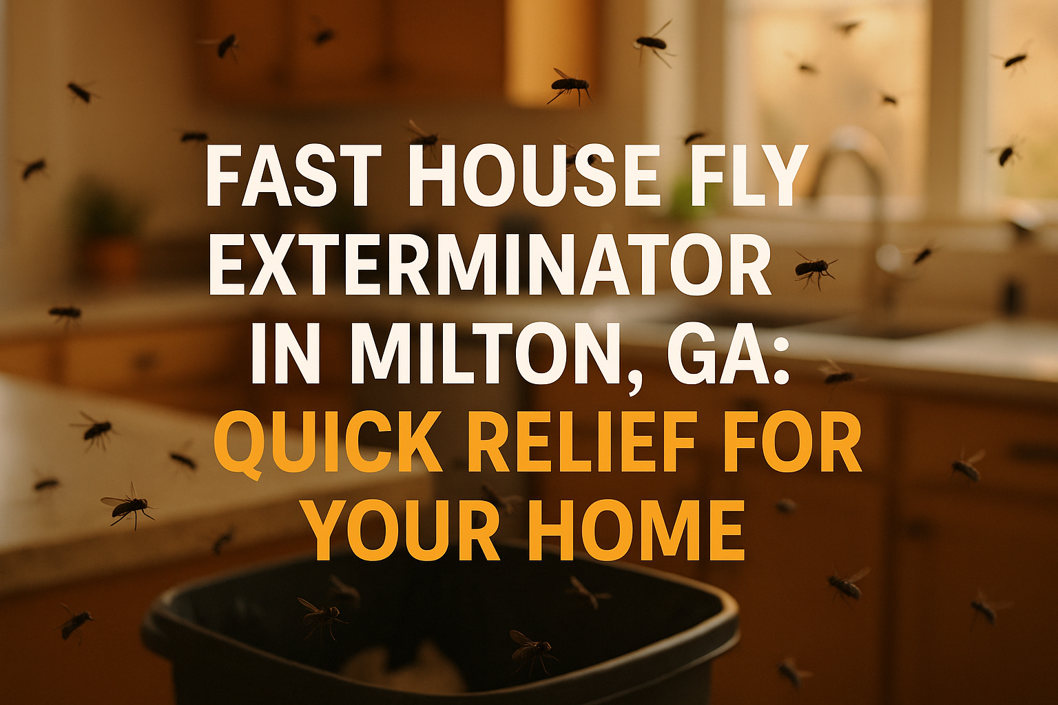 Fast house fly exterminator service in Milton kitchen