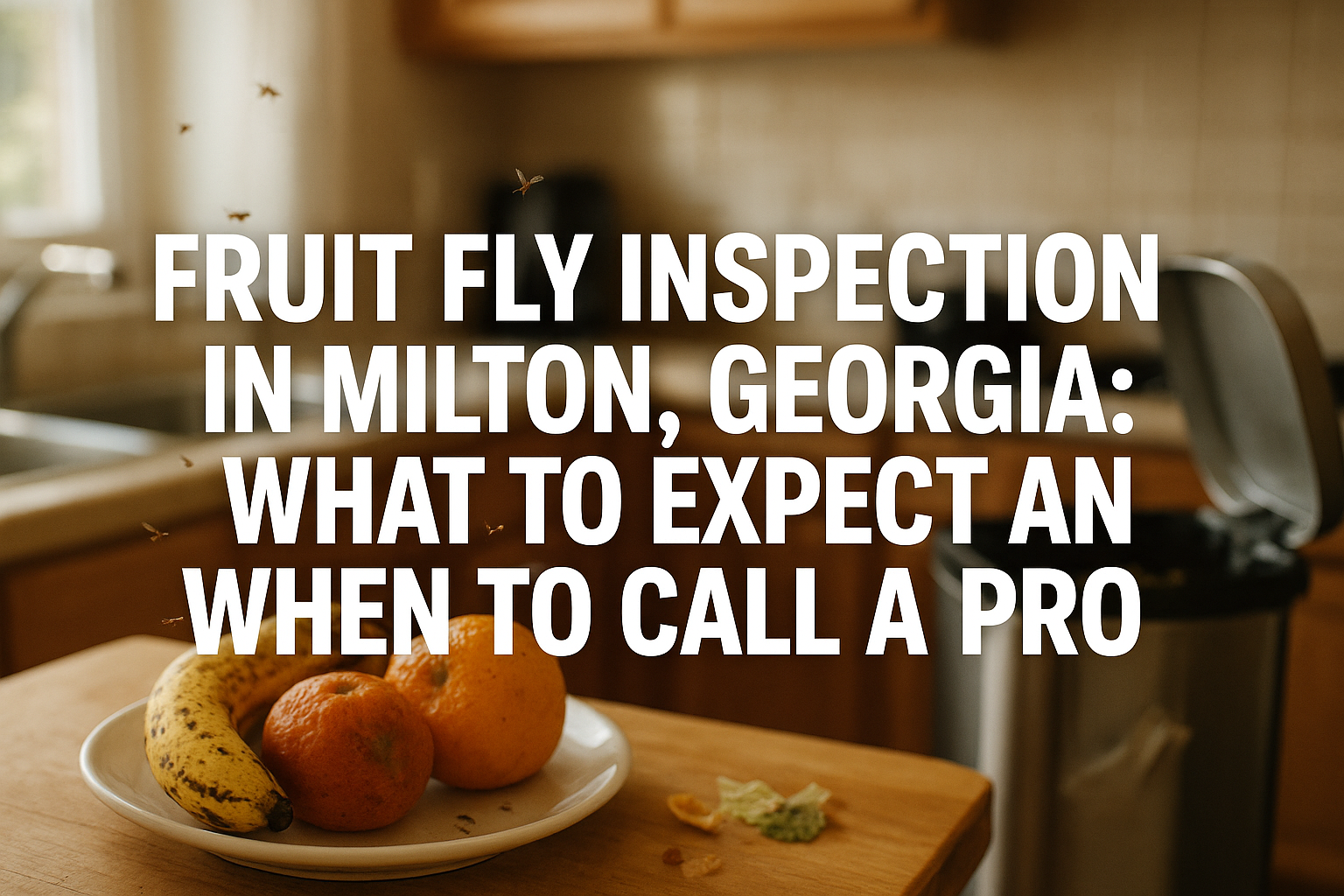 Fruit fly inspection Milton kitchen area