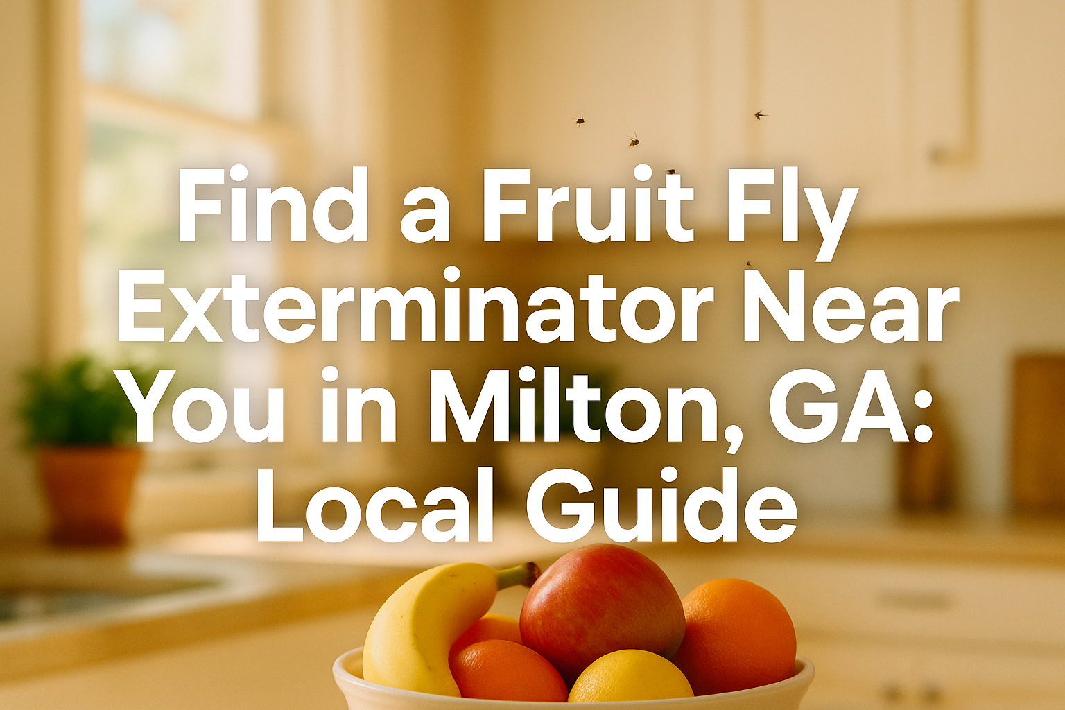 Fruit fly exterminator near me in Milton GA