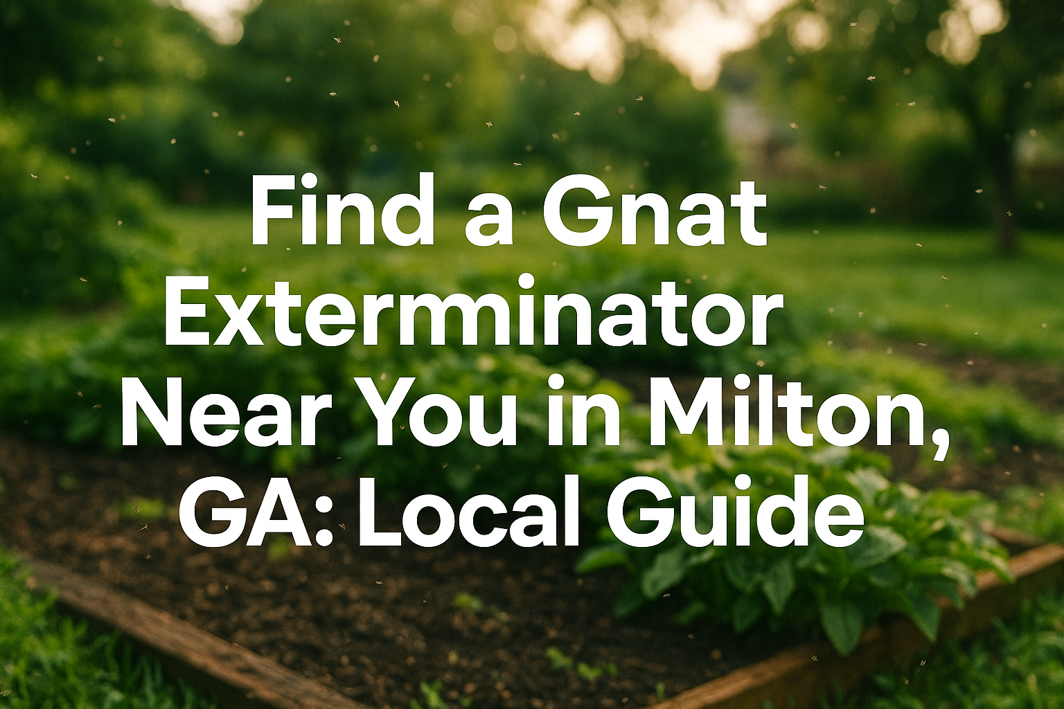 Gnat Exterminator Milton | Fast, Local Gnat Control Experts