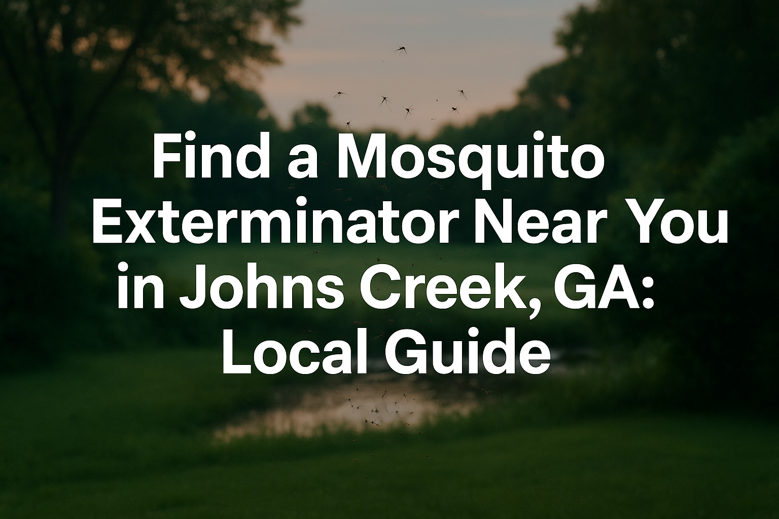 Find a Mosquito Exterminator Near You in Johns Creek, GA: Local Guide