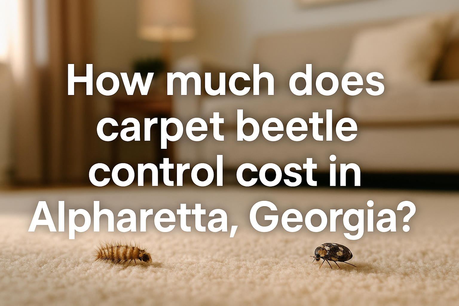 Carpet beetle control cost in Alpharetta, Georgia