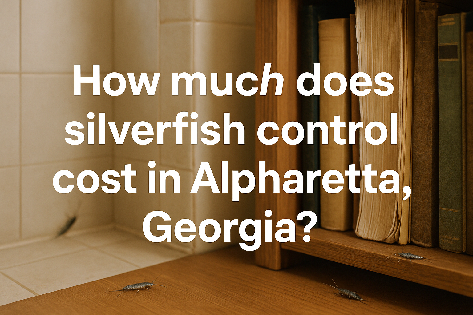 Silverfish control cost in Alpharetta, Georgia