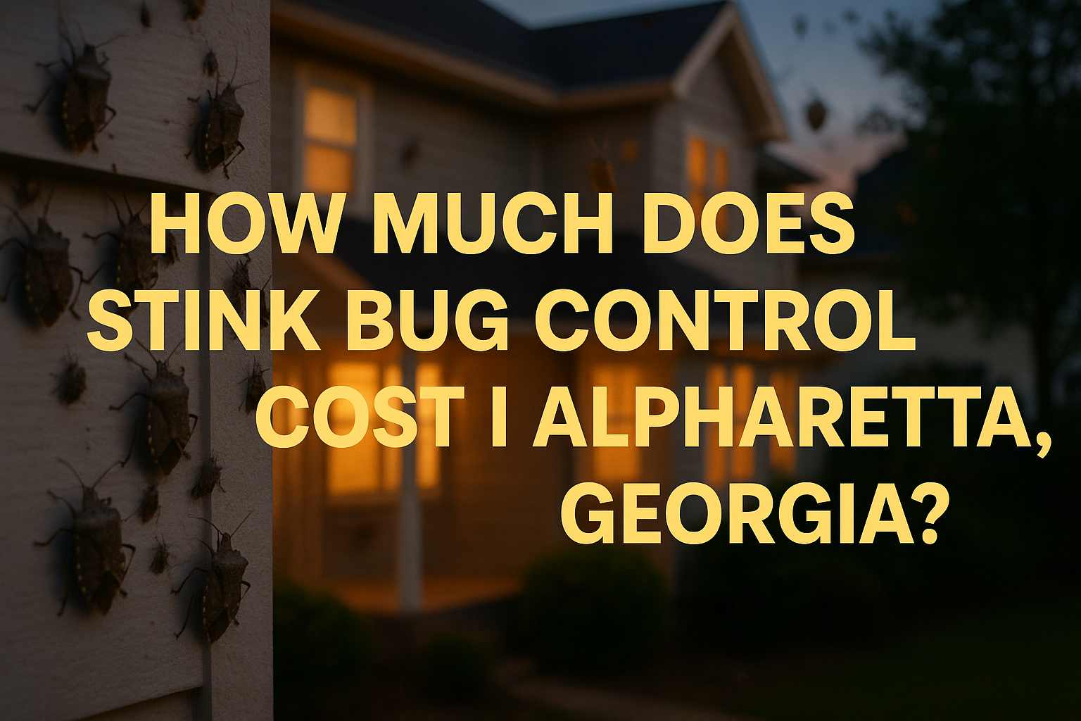 stink bug control cost in Alpharetta