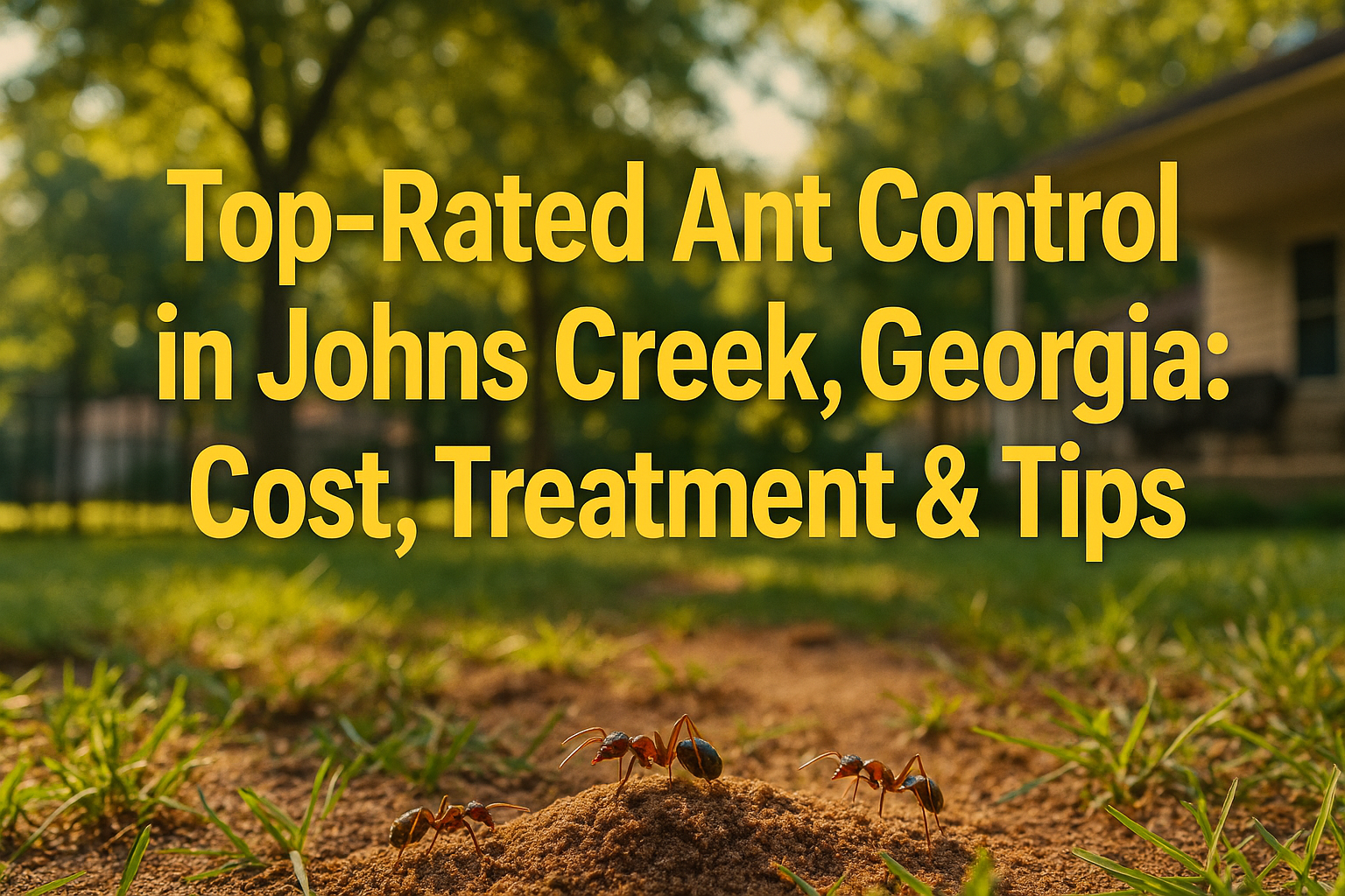 Top-Rated Ant Control in Johns Creek, Georgia: Cost, Treatment & Tips