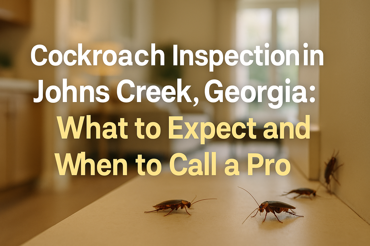 Cockroach Inspection in Johns Creek, Georgia: What to Expect and When to Call a Pro