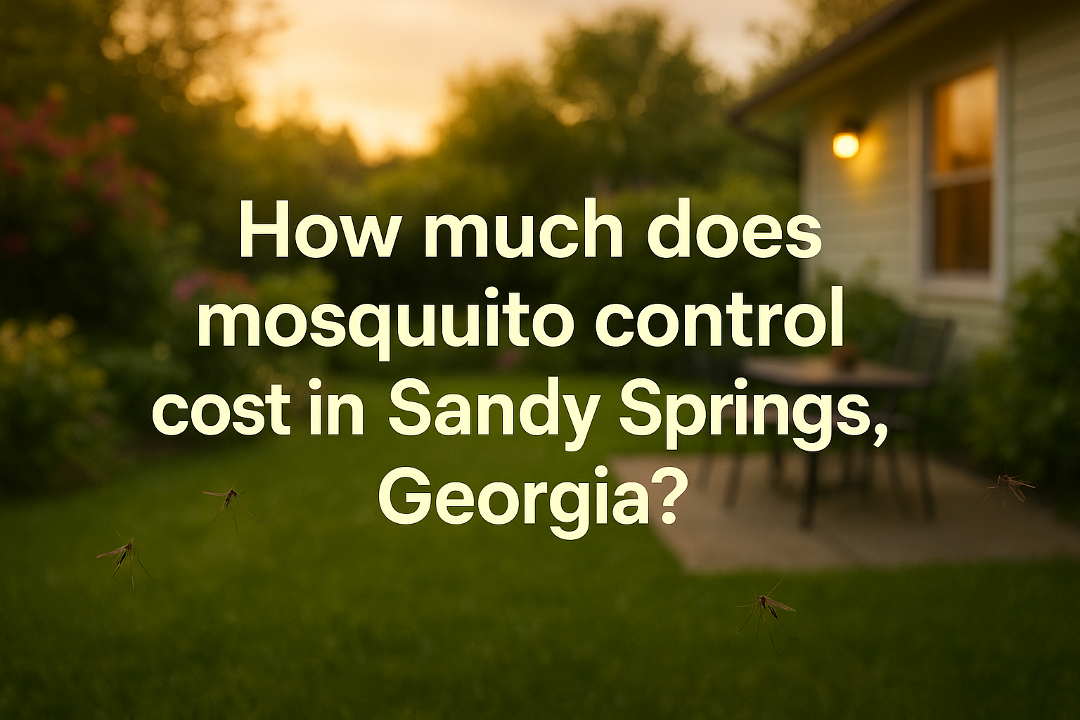 Mosquito control cost in Sandy Springs, Georgia
