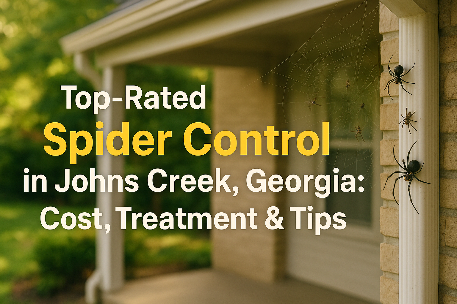 Spider Control in Johns Creek, Georgia
