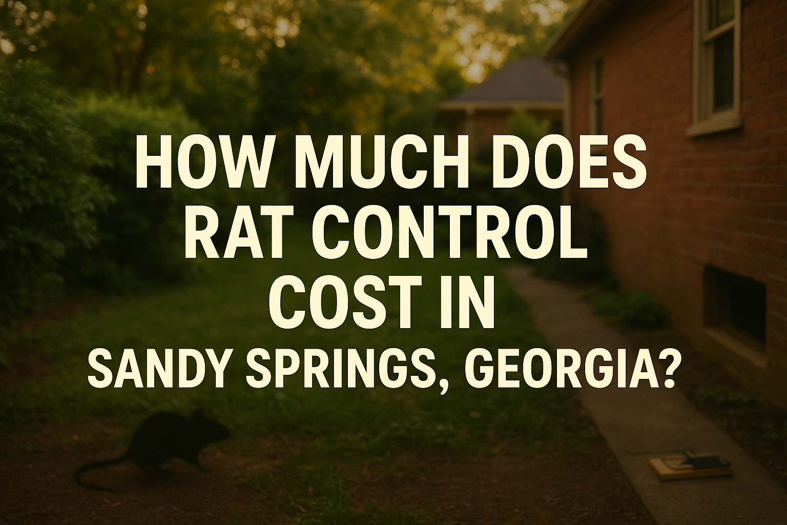 Rat Control Cost in Sandy Springs, Georgia
