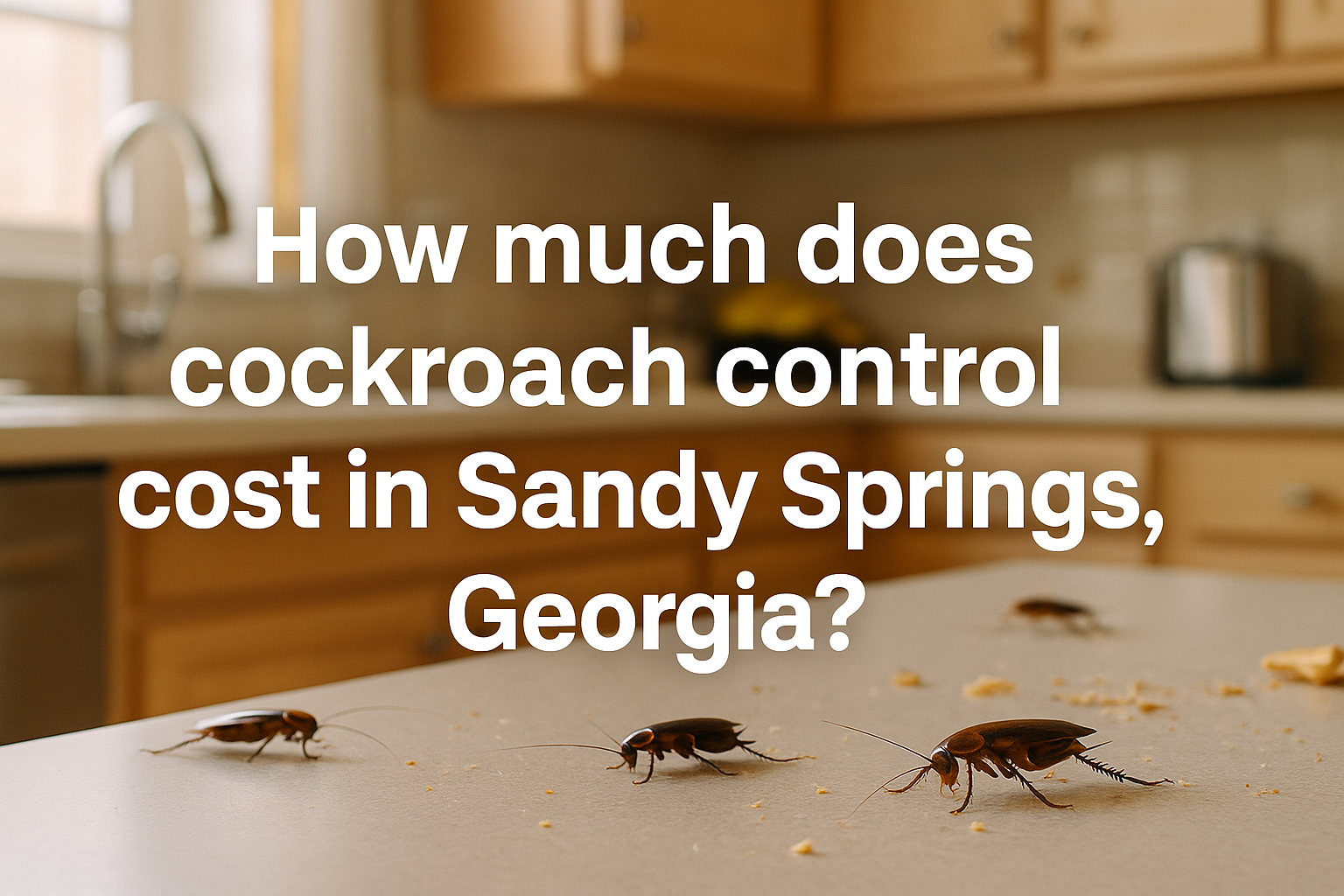 Cockroach Control Cost in Sandy Springs, Georgia