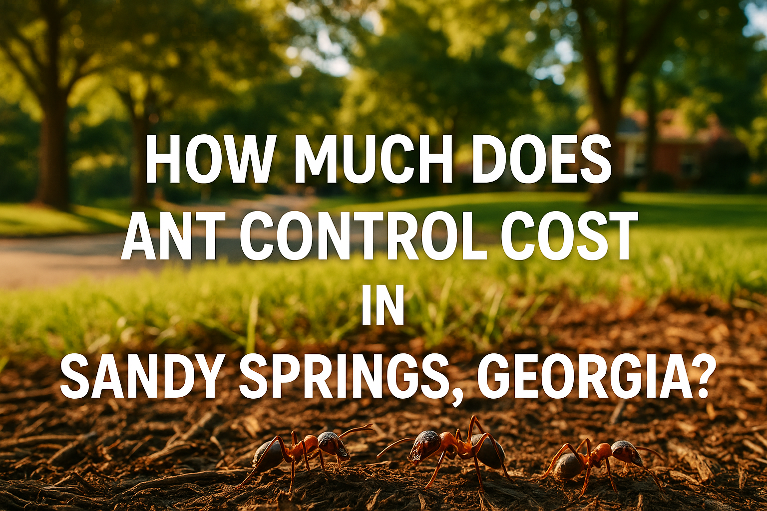 Ant Control Cost in Sandy Springs, Georgia