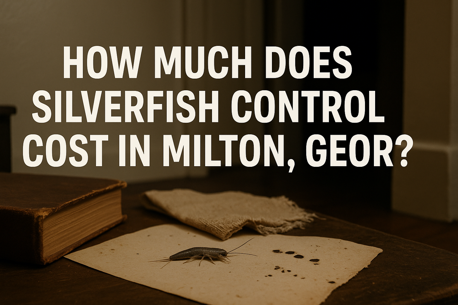 How much does silverfish control cost in Milton, Georgia?