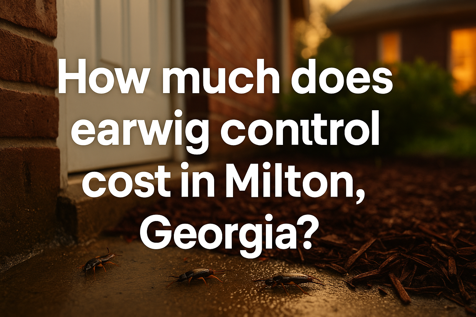earwig control cost in Milton