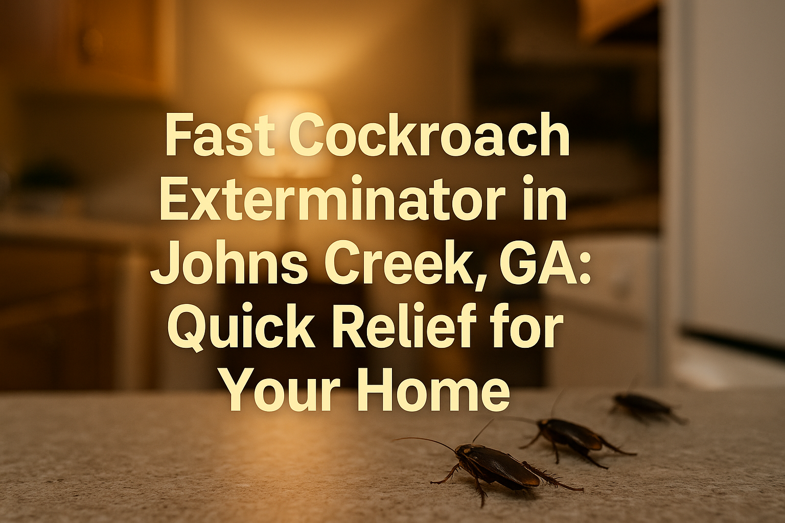 Fast Cockroach Exterminator Johns Creek Kitchen