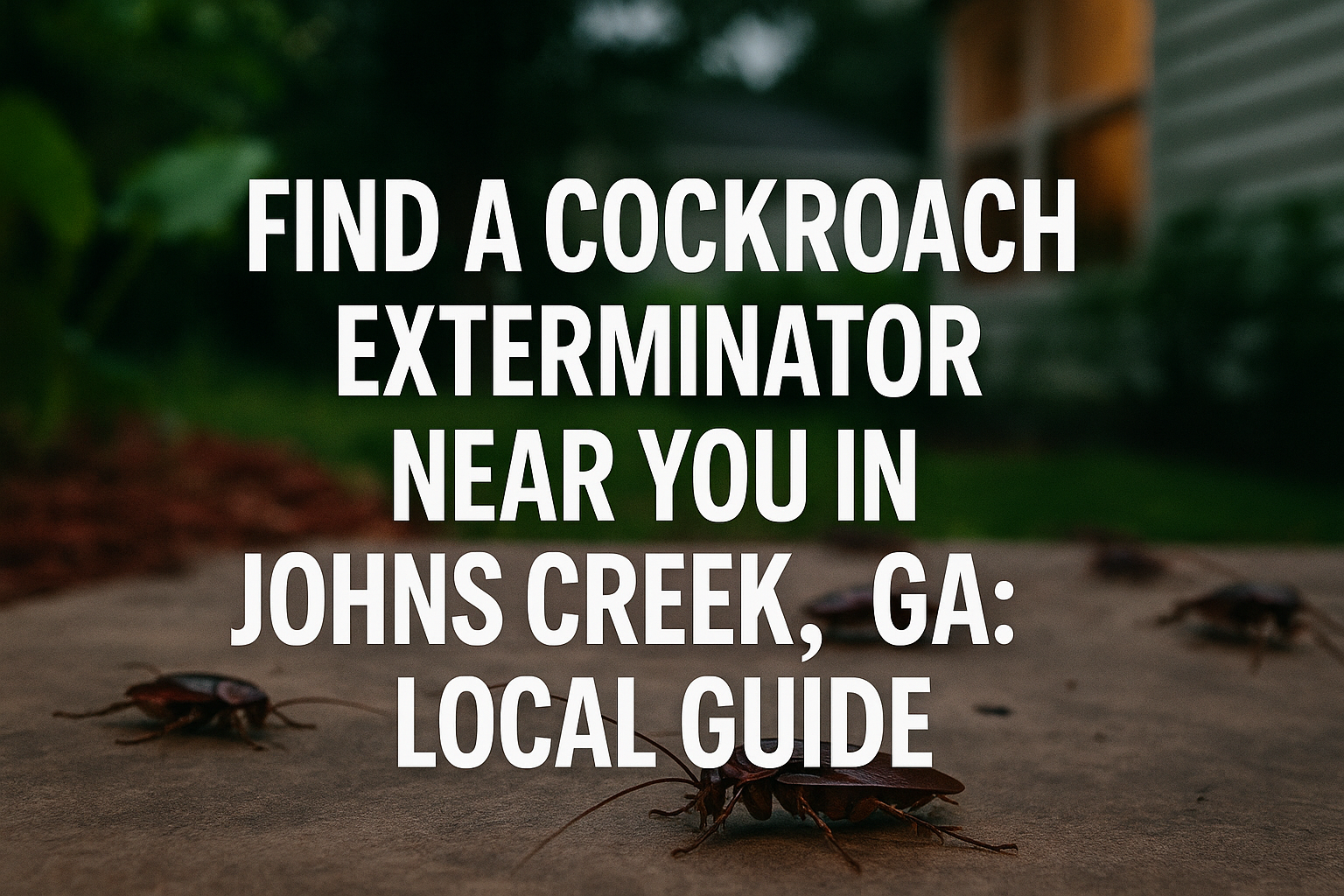 Cockroach Exterminator Near Me in Johns Creek, GA