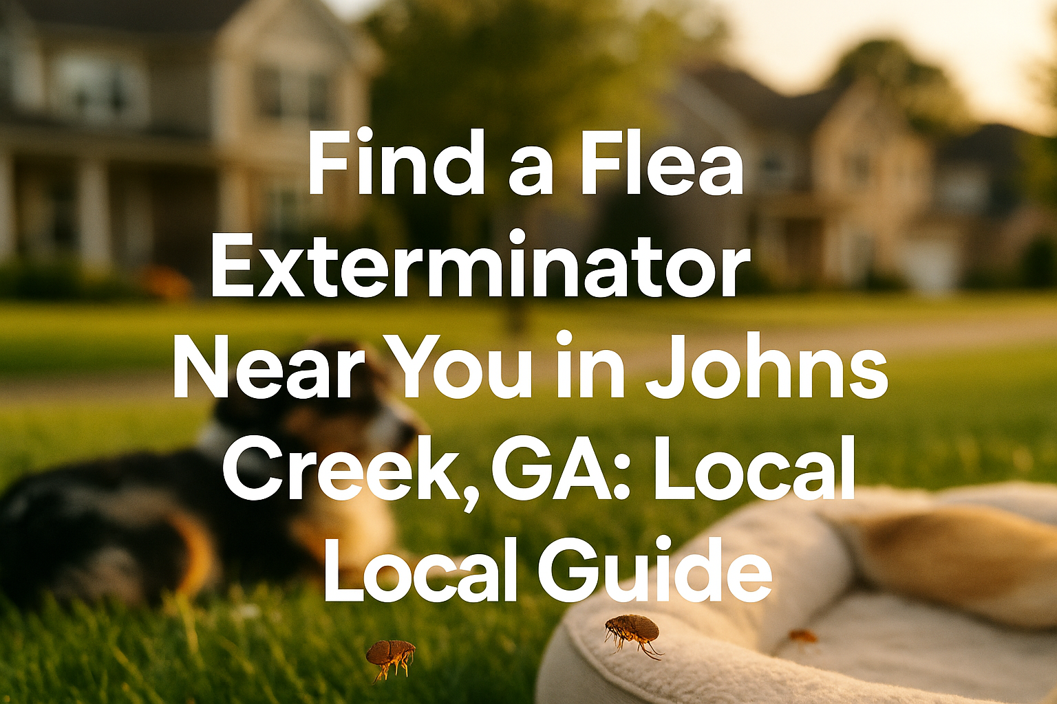 Flea Exterminator Near You in Johns Creek, GA