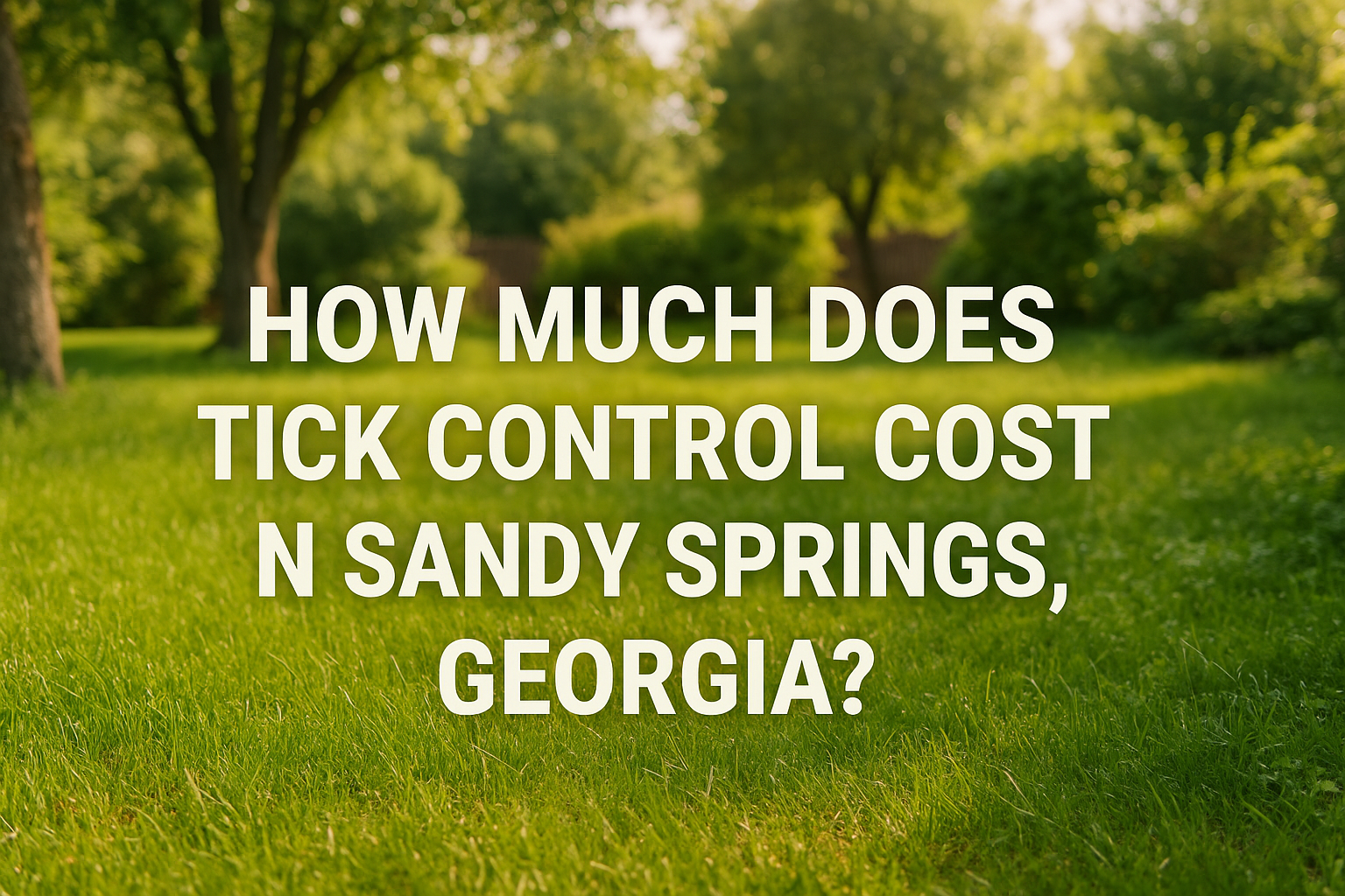 Tick Control Cost in Sandy Springs, Georgia