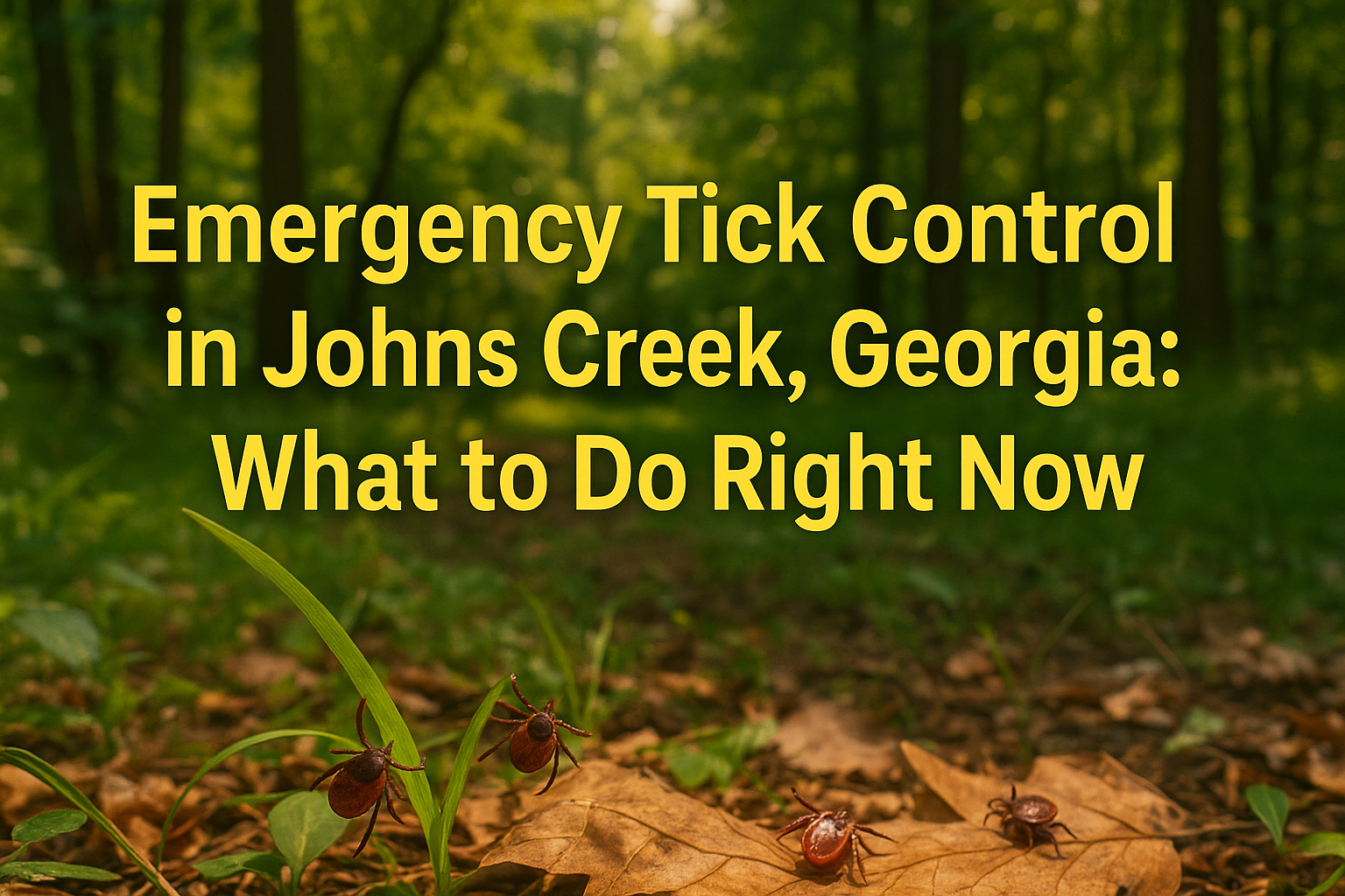 Emergency Tick Control in Johns Creek, Georgia