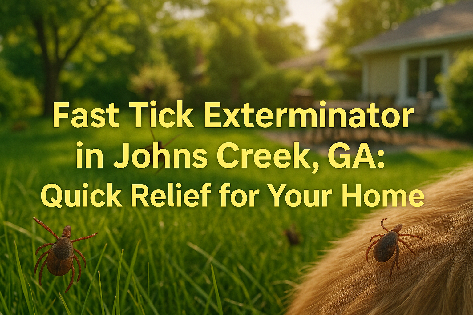 Fast Tick Exterminator in Johns Creek, GA