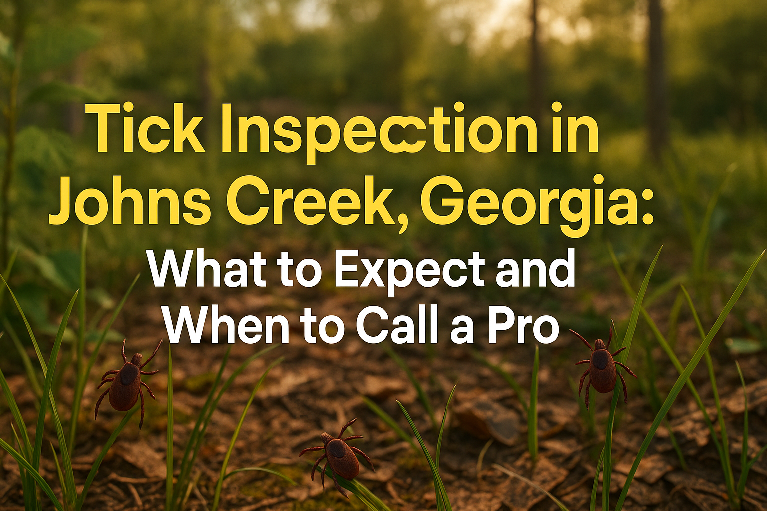 Tick Inspection in Johns Creek, Georgia