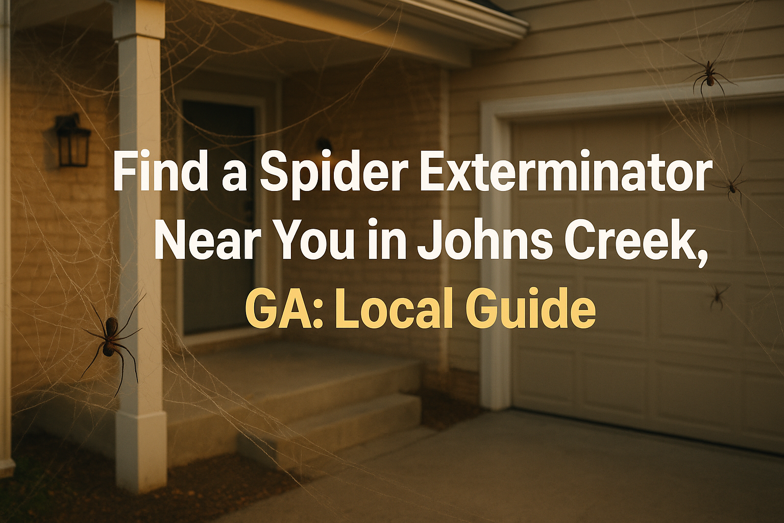 Spider Exterminator Near You in Johns Creek, GA