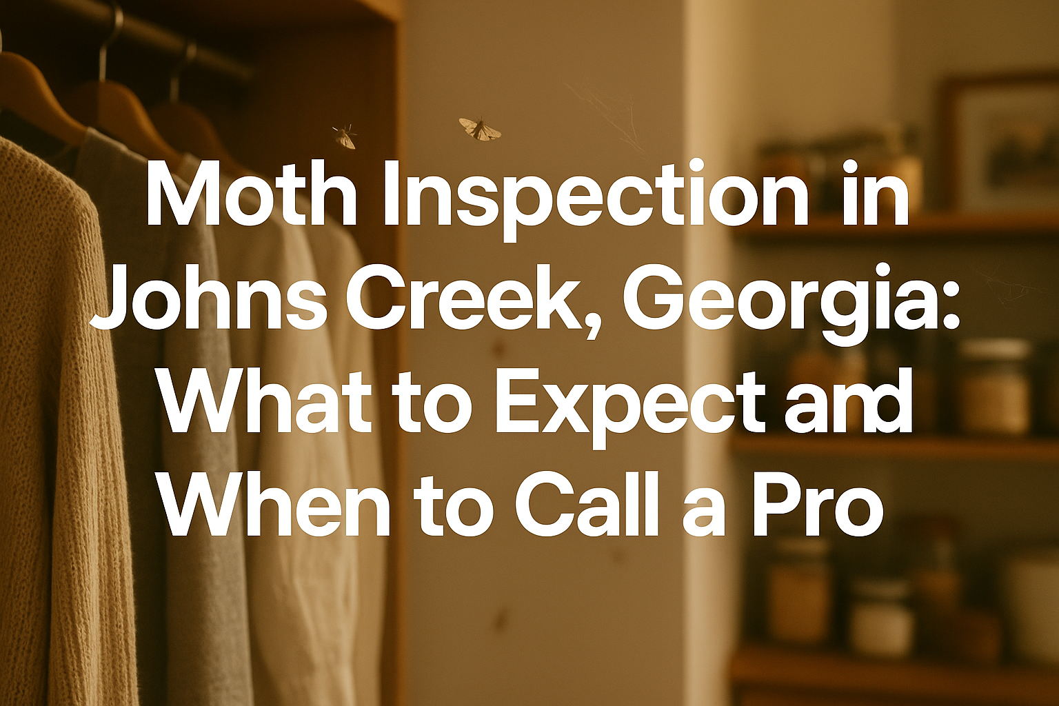 Moth Inspection in Johns Creek, Georgia