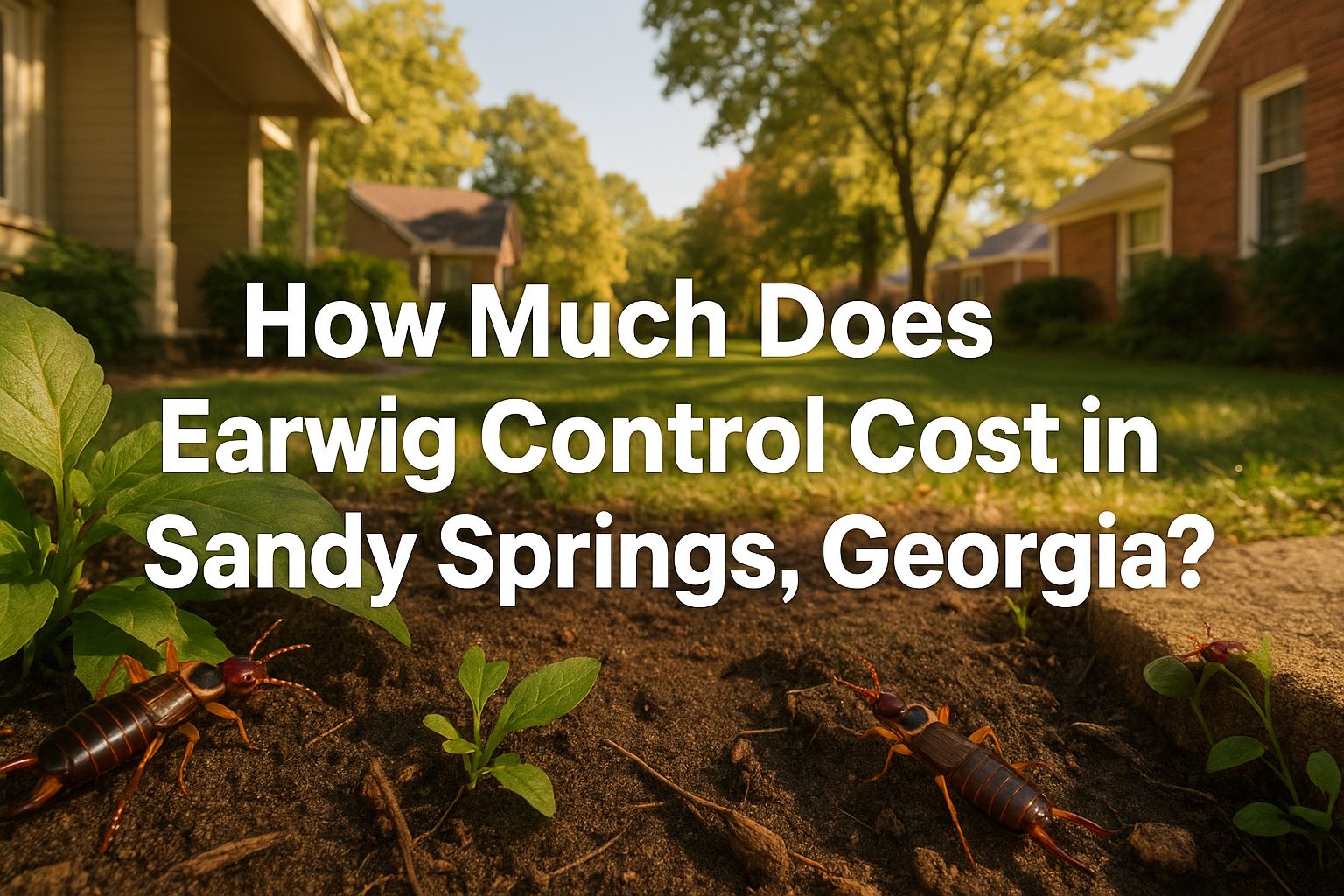 Earwig Control Cost in Sandy Springs, Georgia