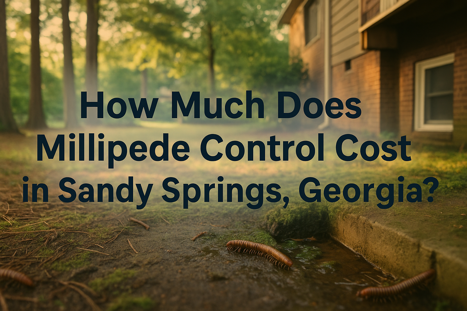Millipede Control Cost in Sandy Springs, Georgia