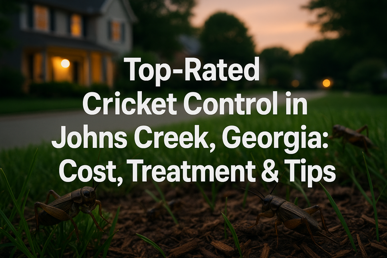 Professional Cricket Control Treatment in Johns Creek Home