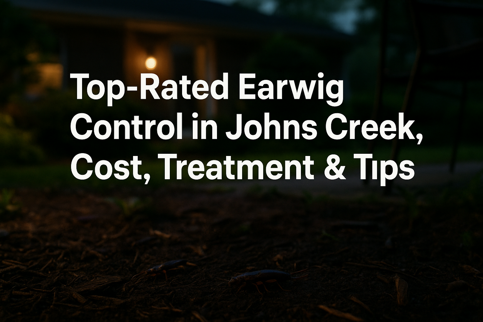 Professional earwig control service in Johns Creek, Georgia