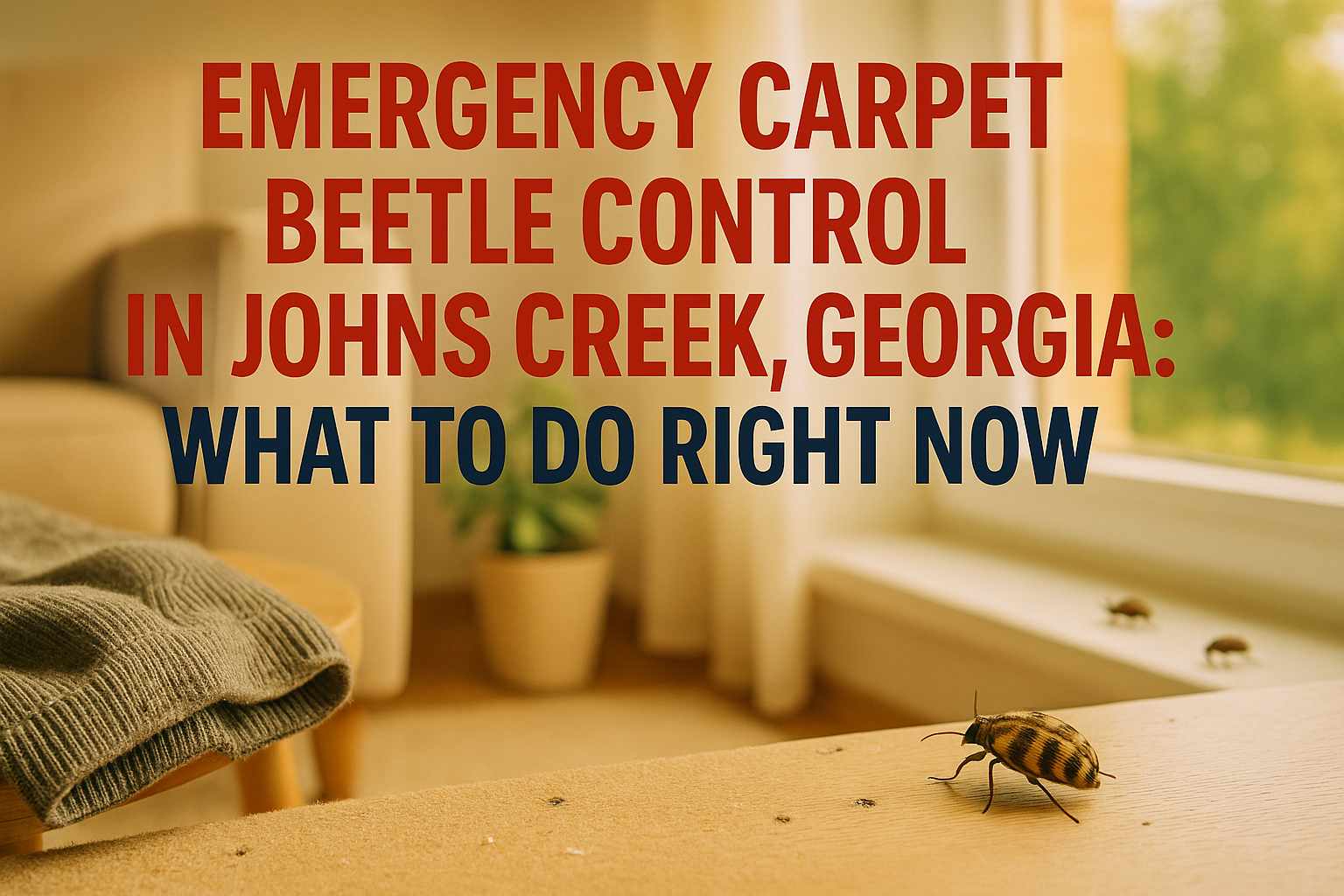 Emergency Carpet Beetle Control in Johns Creek, Georgia