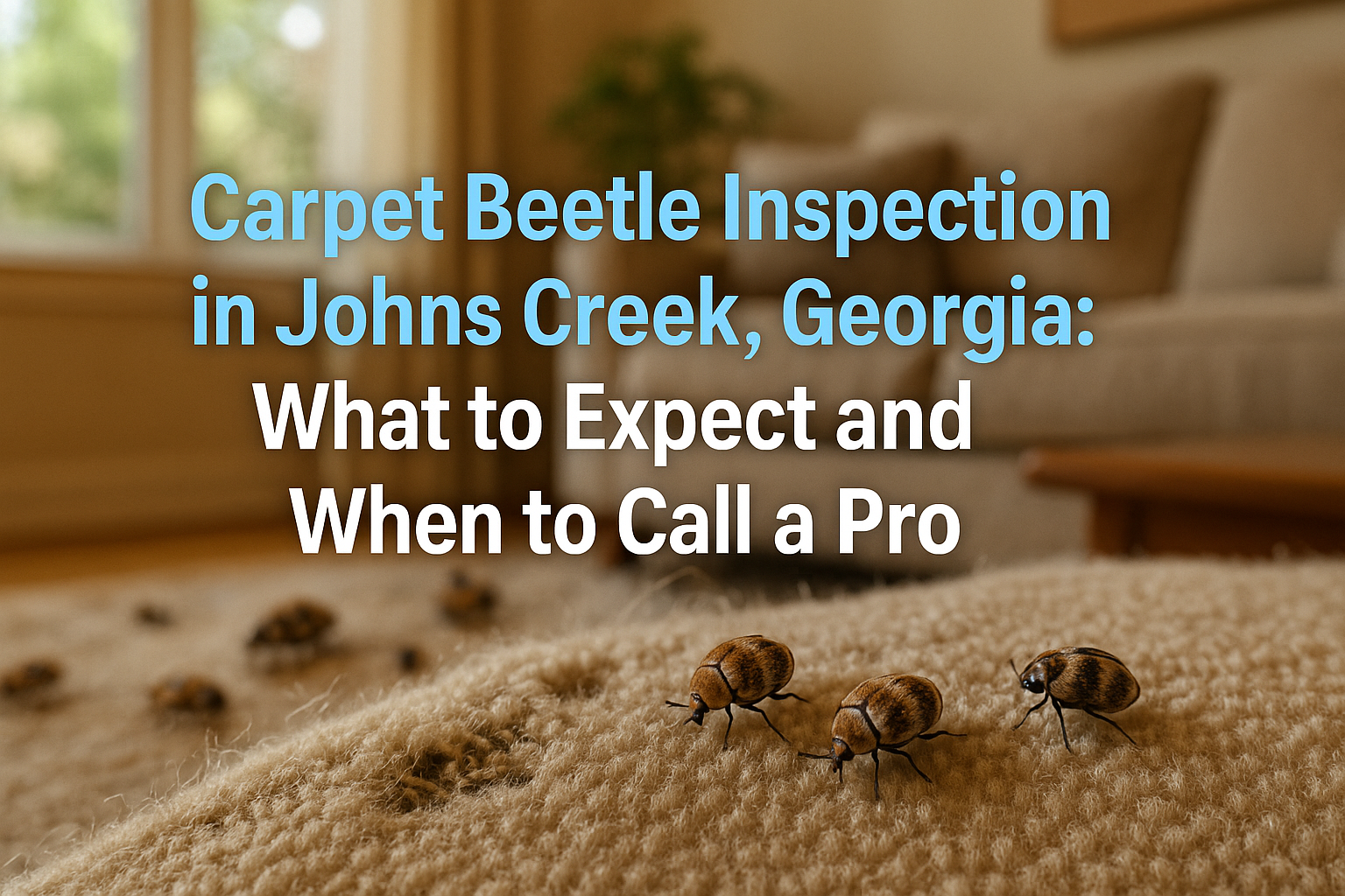 Carpet Beetle Inspection in Johns Creek, Georgia