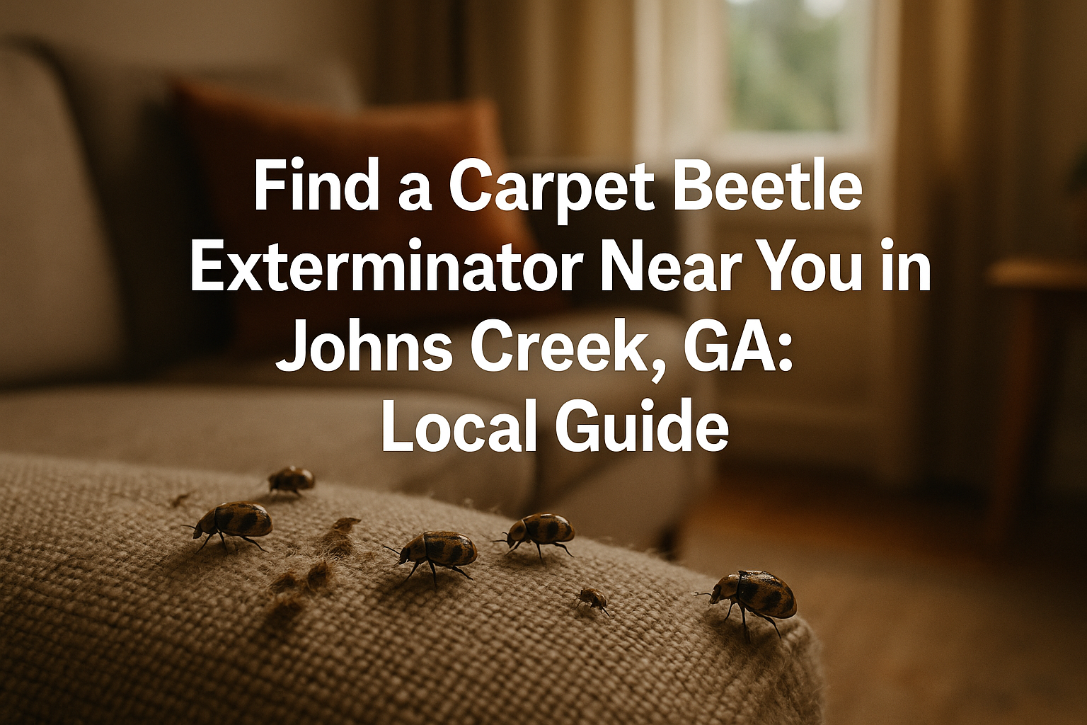 Local carpet beetle exterminator Johns Creek home
