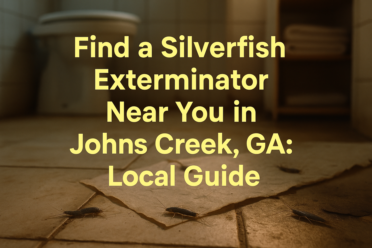 Silverfish Exterminator Treating Johns Creek Home Near me
